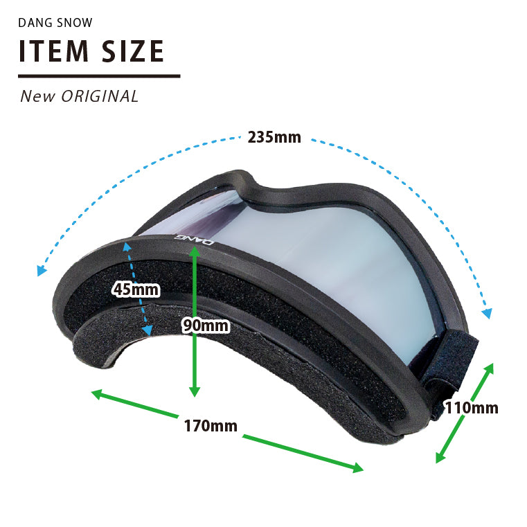 【11/30新入荷】DANG SNOW NEW OG 2.5 Matte Black x Polarized Black Silver Mirror(偏光レンズ) |選べるストラップ【vidgg26OG001】