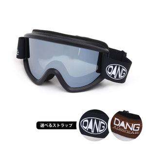 画像をギャラリービューアに読み込む, 【11/30新入荷】DANG SNOW NEW OG 2.5 Matte Black x Polarized Black Silver Mirror(偏光レンズ) |選べるストラップ【vidgg26OG001】