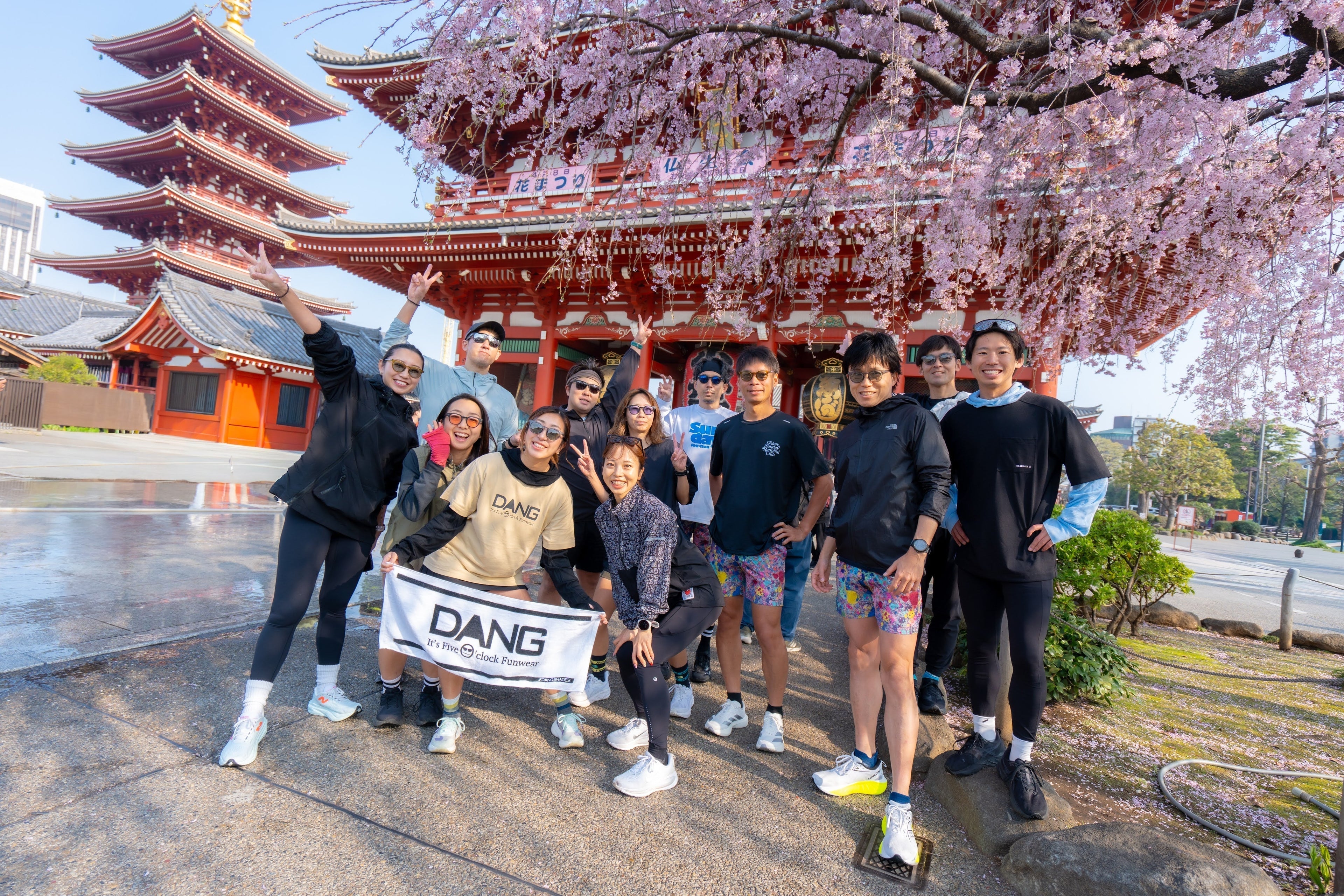 桜の浅草を走る!! DANG FRIEND ソーシャルランレポート