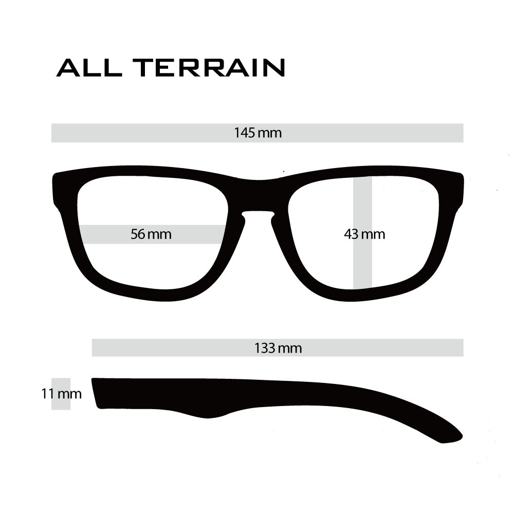 ALL TERRAIN JP ブラック x ライトブラウン日本製偏光レンズ[vidg00503]