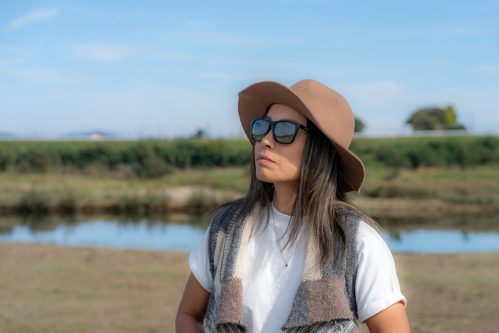 RECOIL ブラック / ブラウン べっ甲柄グラデーション x グリーンシルバー・クリアミラー 偏光レンズ[vidg00499]