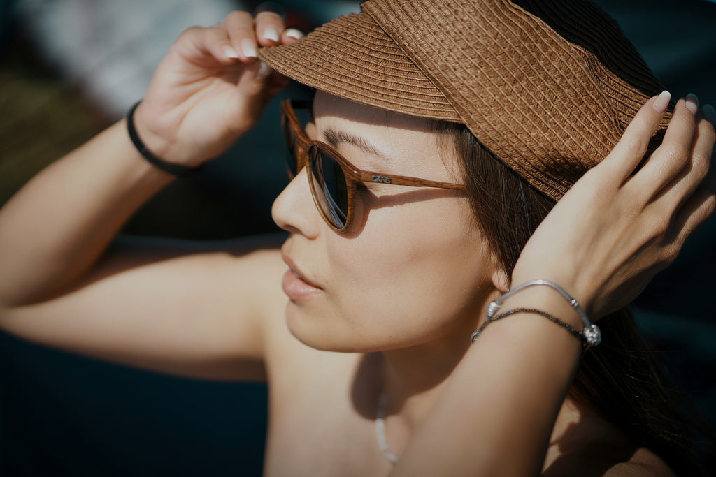 FENTON ウッド柄 x ブラック・スモーク 偏光レンズ[vidg00316]