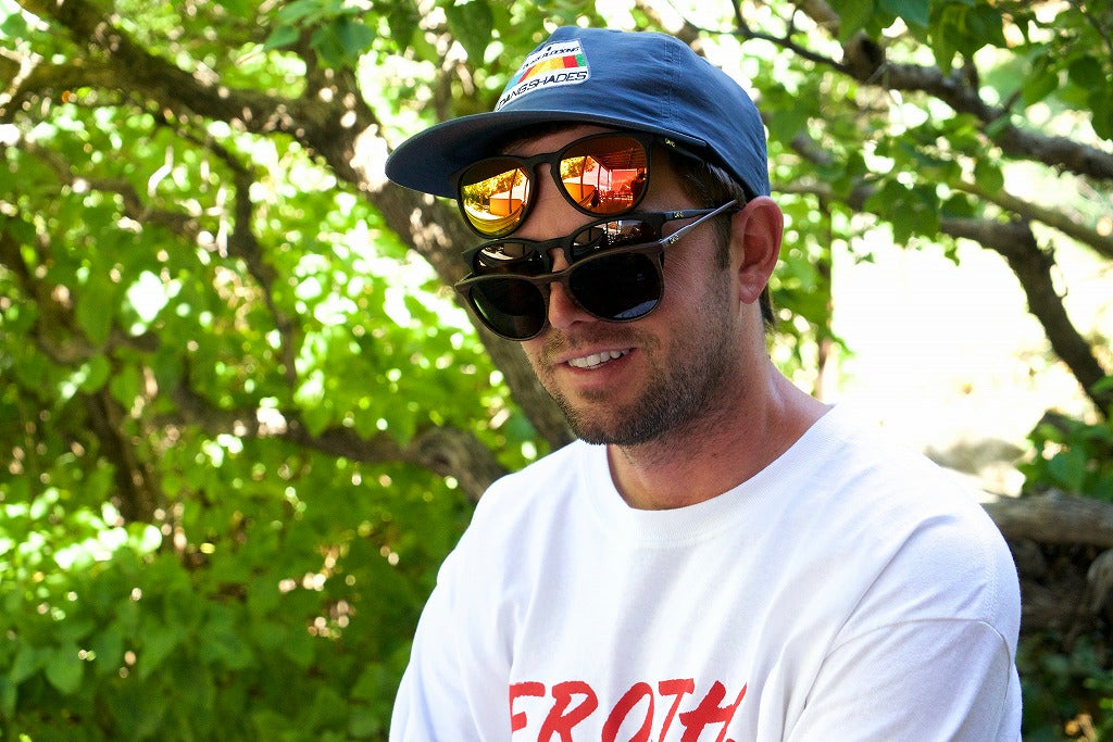 FENTON ウッド柄 x グリーン・ミラー 偏光レンズ[vidg00358]