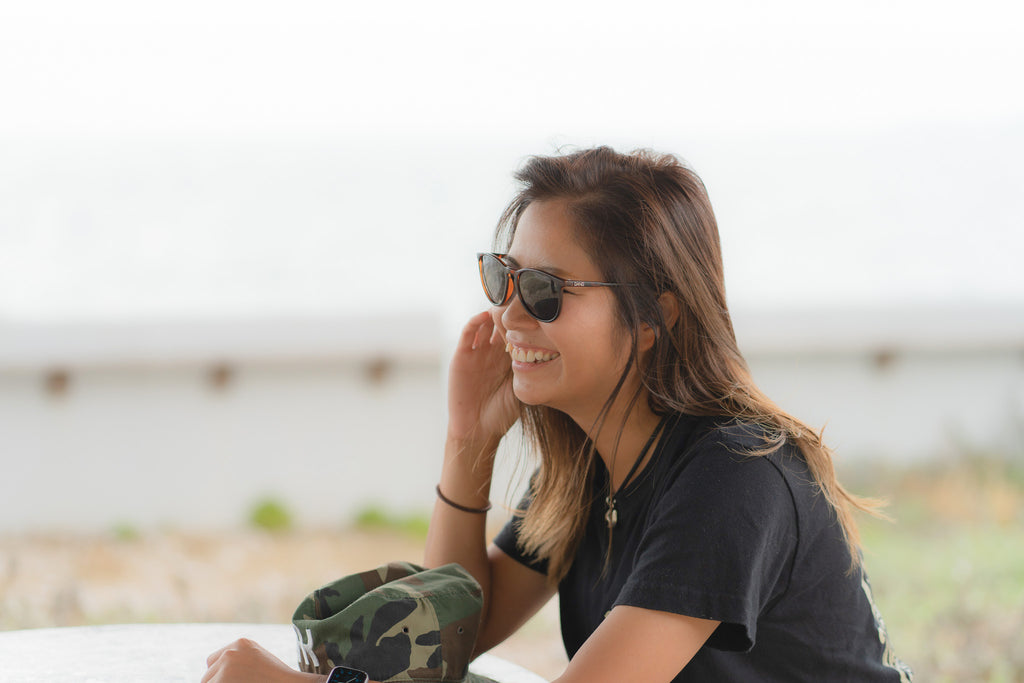 FENTON べっ甲柄 x ブラック・スモーク 偏光レンズ[vidg00427]