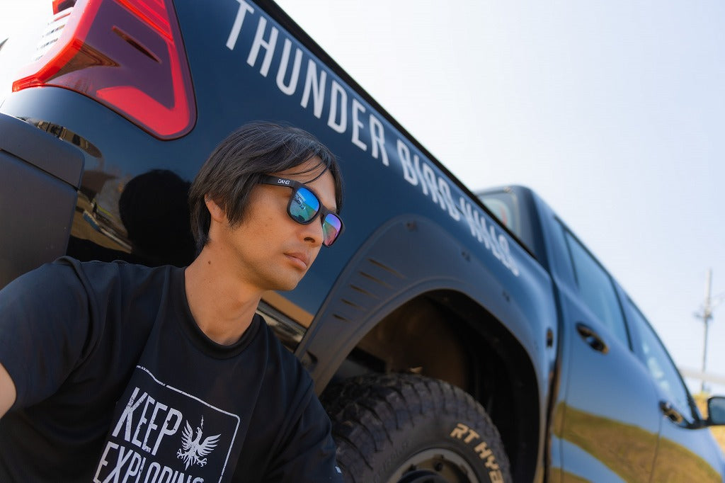 LOCO ブラック x マリンブルー・ミラー 偏光レンズ[vidg00474]