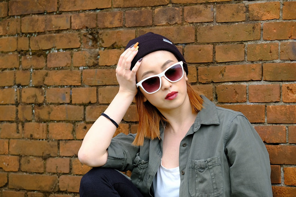 ORIGINAL RAISED ホワイト・グロス x ブラック・グラデーションレンズ [vidg00287]