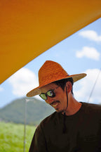 FENTON モノトーンウッド柄 x クローム・ミラー 偏光レンズ[vidg00452]