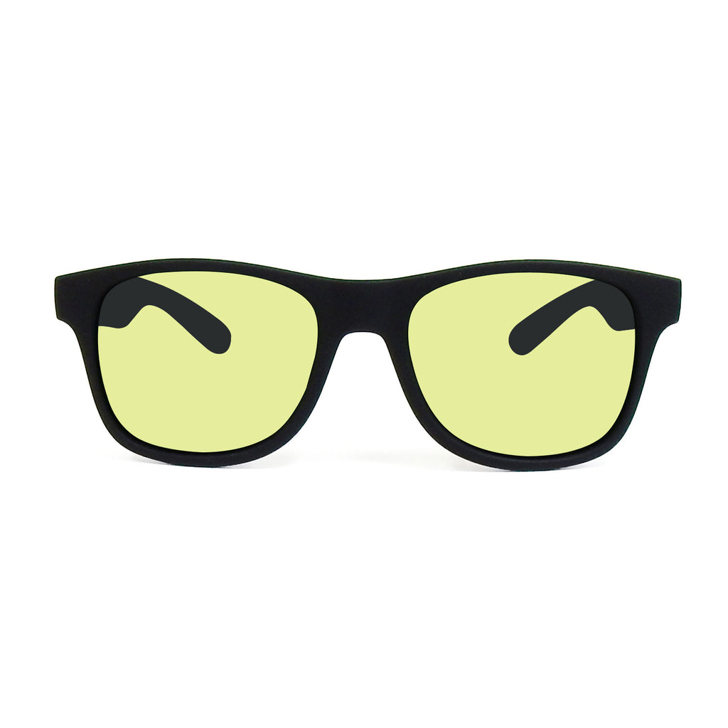 【夜間用】LOCO ブラック x ライトイエロー 日本製ハイコントラスト・ナイトレンズ[vidg00497]