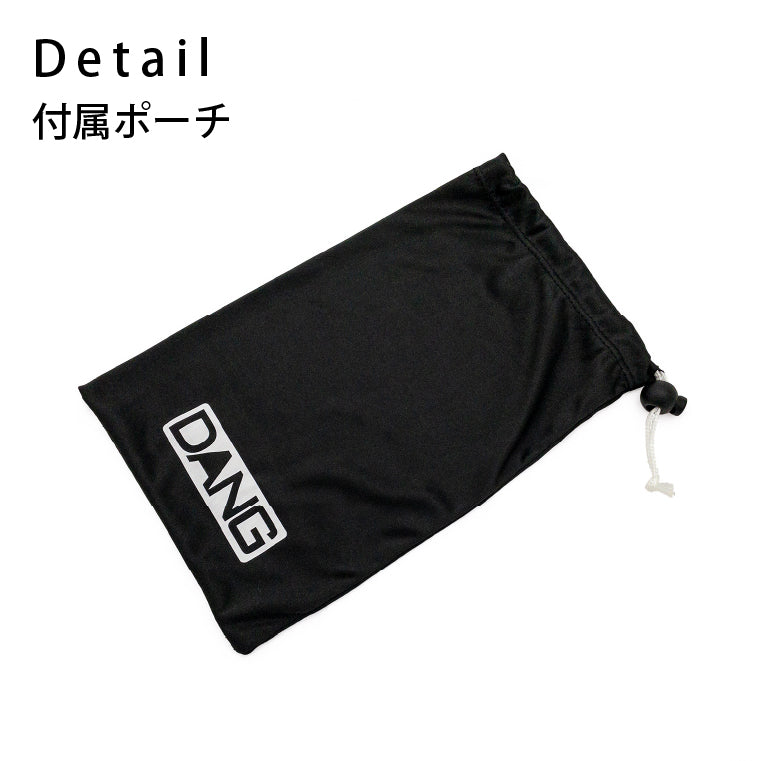 【11/30新入荷】DANG SNOW NEW OG 2.5 Matte Black x Polarized Black Silver Mirror(偏光レンズ) ｜選べるストラップ【vidgg26OG001】