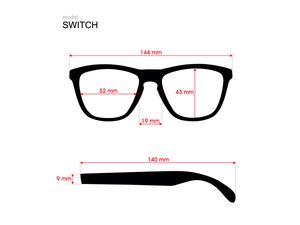 画像をギャラリービューアに読み込む, SWITCH イエロー / ブルー x ブラックレンズ [vidg00121]
