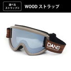 【11/30新入荷】DANG SNOW NEW OG 2.5 Matte Khakix Polarized Black Silver Mirror(偏光レンズ) ｜選べるストラップ【vidgg26OG002】