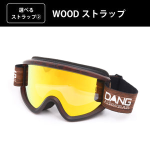 画像をギャラリービューアに読み込む, 【11/30新入荷】DANG SNOW NEW OG 2.5 Matte Tortoisex High Contrast Gold Mirror｜選べるストラップ【vidgg26OG006】
