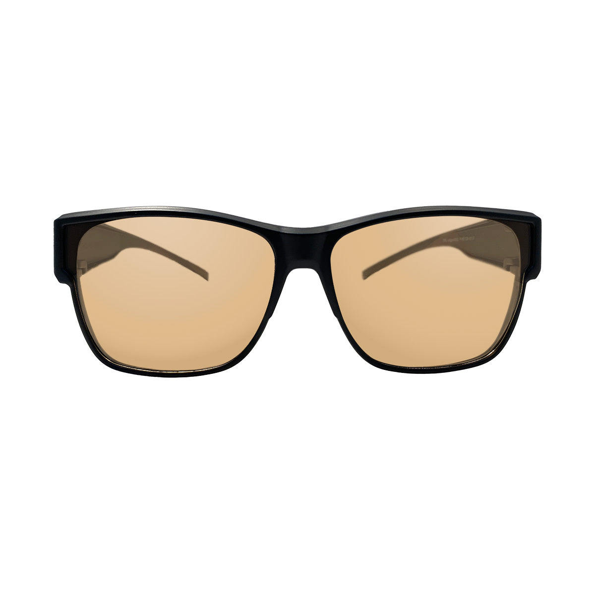 【眼鏡の上から掛けられるオーバーグラス】Mondo JP ブラック x ブラウン 日本製偏光レンズ[vidgov0005]